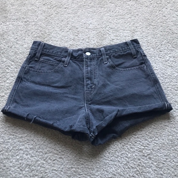 Levi's Pants - High Waisted Denim Shorts from Urban Outfitters